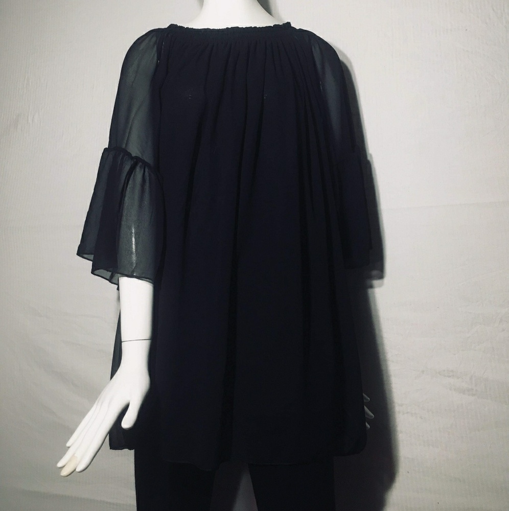 Zanzea Black Blouse